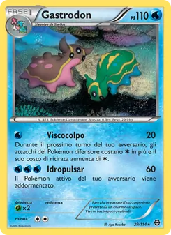 Carta Gastrodon dell'espansione Vapori Accesi, numero 29/114