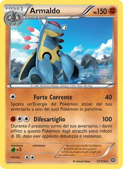 Carta Armaldo dell'espansione Vapori Accesi, numero 57/114