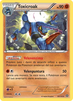 Carta Toxicroak dell'espansione Vapori Accesi, numero 59/114