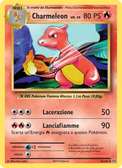 Carta Charmeleon dell'espansione Evoluzioni, numero 10/108