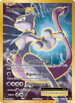 Carta Mewtwo EX dell'espansione Evoluzioni, numero 103/108