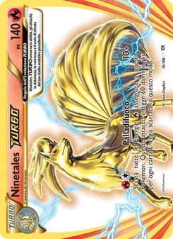 Carta Ninetales TURBO dell'espansione Evoluzioni, numero 16/108