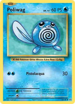 Carta Poliwag dell'espansione Evoluzioni, numero 23/108