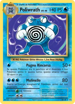 Carta Poliwrath dell'espansione Evoluzioni, numero 25/108