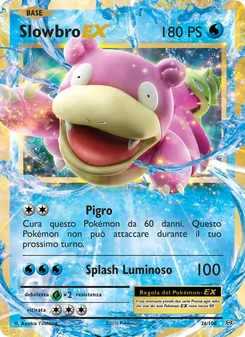 Carta Slowbro EX dell'espansione Evoluzioni, numero 26/108