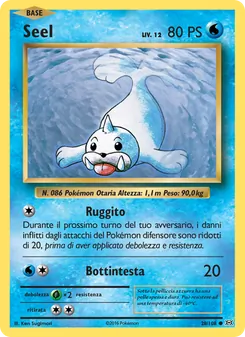 Carta Seel dell'espansione Evoluzioni, numero 28/108