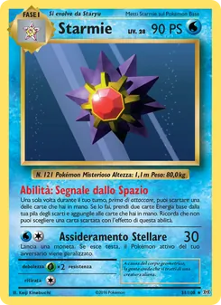 Carta Starmie dell'espansione Evoluzioni, numero 31/108
