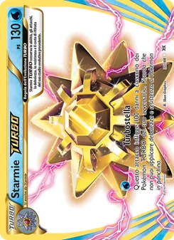 Carta Starmie TURBO dell'espansione Evoluzioni, numero 32/108