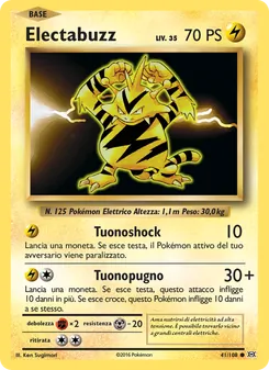 Carta Electabuzz dell'espansione Evoluzioni, numero 41/108