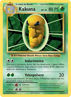 Carta Kakuna dell'espansione Evoluzioni, numero 6/108