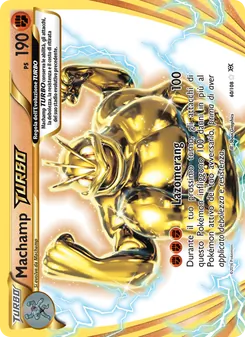 Carta Machamp TURBO dell'espansione Evoluzioni, numero 60/108