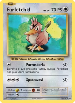 Carta Farfetch'd dell'espansione Evoluzioni, numero 68/108