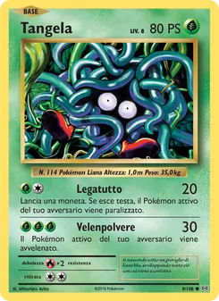 Carta Tangela dell'espansione Evoluzioni, numero 8/108