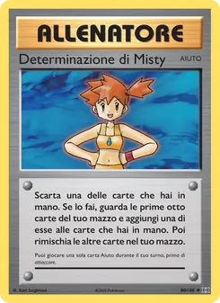 Carta Determinazione di Misty dell'espansione Evoluzioni, numero 80/108