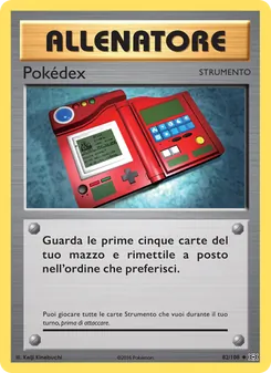 Carta Pokédex dell'espansione Evoluzioni, numero 82/108