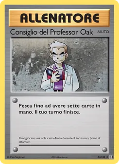 Carta Consiglio del Professor Oak dell'espansione Evoluzioni, numero 84/108