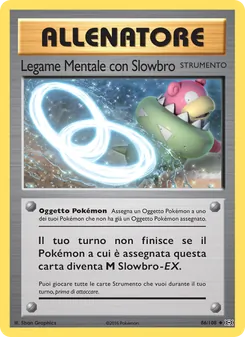 Carta Legame Mentale con Slowbro dell'espansione Evoluzioni, numero 86/108