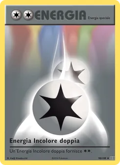 Carta Energia Incolore doppia dell'espansione Evoluzioni, numero 90/108