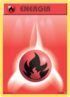 Carta Energia Fuoco dell'espansione Evoluzioni, numero 92/108