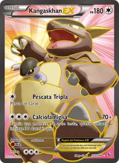 Carta Kangaskhan EX dell'espansione Fuoco Infernale, numero 103/106