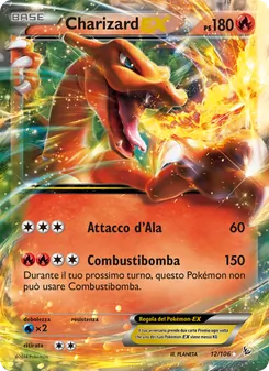 Carta Charizard EX dell'espansione Fuoco Infernale, numero 12/106