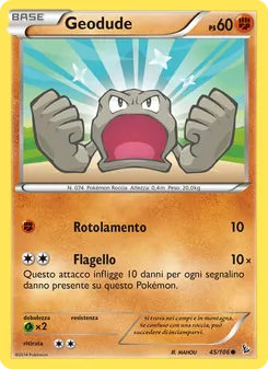 Carta Geodude dell'espansione Fuoco Infernale, numero 45/106