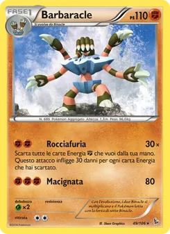 Carta Barbaracle dell'espansione Fuoco Infernale, numero 49/106