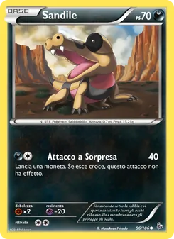 Carta Sandile dell'espansione Fuoco Infernale, numero 56/106