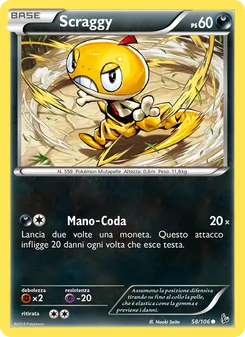 Carta Scraggy dell'espansione Fuoco Infernale, numero 58/106
