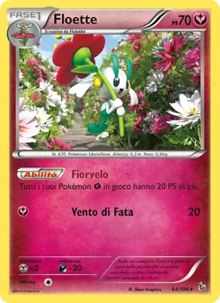 Carta Floette dell'espansione Fuoco Infernale, numero 64/106