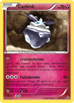Carta Carbink dell'espansione Fuoco Infernale, numero 68/106