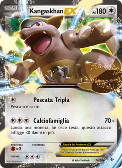 Carta Kangaskhan EX dell'espansione Fuoco Infernale, numero 78/106