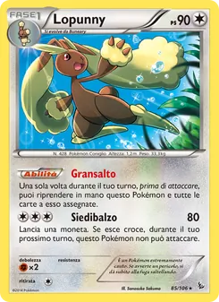 Carta Lopunny dell'espansione Fuoco Infernale, numero 85/106