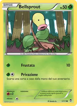 Carta Bellsprout dell'espansione Colpi Furiosi, numero 1/111