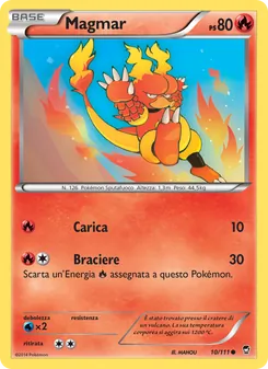 Carta Magmar dell'espansione Colpi Furiosi, numero 10/111