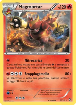 Carta Magmortar dell'espansione Colpi Furiosi, numero 11/111