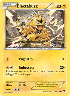 Carta Electabuzz dell'espansione Colpi Furiosi, numero 29/111