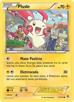 Carta Plusle dell'espansione Colpi Furiosi, numero 31/111
