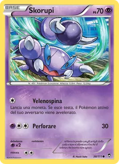 Carta Skorupi dell'espansione Colpi Furiosi, numero 38/111