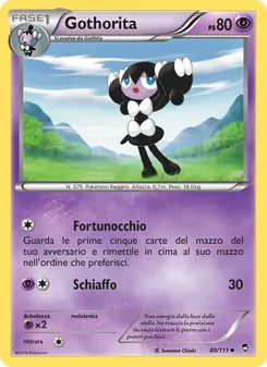 Carta Gothorita dell'espansione Colpi Furiosi, numero 40/111