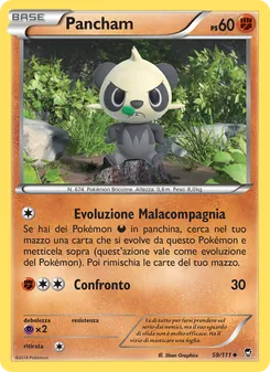 Carta Pancham dell'espansione Colpi Furiosi, numero 59/111