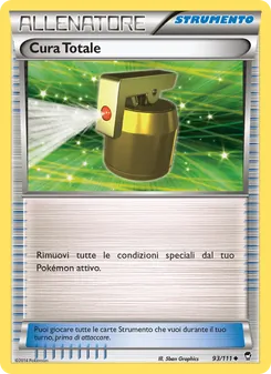 Carta Cura Totale dell'espansione Colpi Furiosi, numero 93/111