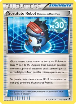 Carta Sostituto Robot [Dotazione del Team Flare] dell'espansione Forze Spettrali, numero 102/119