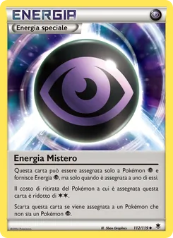 Carta Energia Mistero dell'espansione Forze Spettrali, numero 112/119