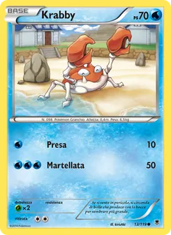 Carta Krabby dell'espansione Forze Spettrali, numero 13/119