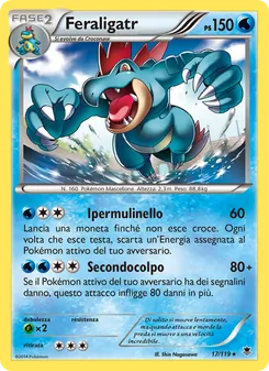 Carta Feraligatr dell'espansione Forze Spettrali, numero 17/119