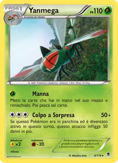 Carta Yanmega dell'espansione Forze Spettrali, numero 4/119