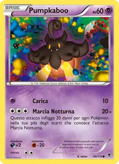 Carta Pumpkaboo dell'espansione Forze Spettrali, numero 44/119