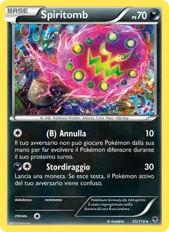Carta Spiritomb dell'espansione Forze Spettrali, numero 55/119