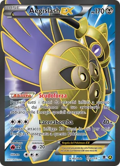 Carta Aegislash EX dell'espansione Forze Spettrali, numero 65a/119